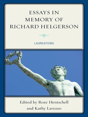 cover image of Essays in Memory of Richard Helgerson